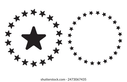 Stars In Circle Vector Illustration