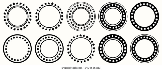 Stars In Circle Vector Illustration eps 10