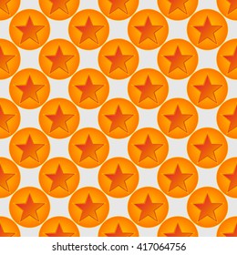 Stars in circles abstract seamless pattern. Fashion graphic design. Vector illustration