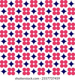 Stars Circles Dots Geometric Pattern Modern Shapes Background