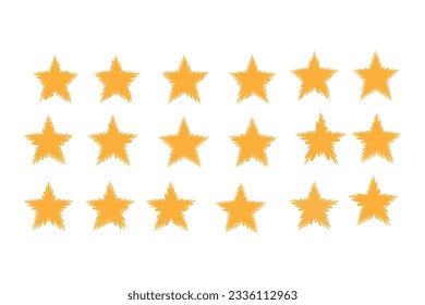 Stars Clipart set. Stars Icon Collection, falling star, firework, twinkle, glow, glitter burst vector illustrations. Star sign. Pixel perfect. Editable Strokes, Pencil Hand Drowns Star Clipart