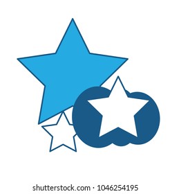 stars and cloud icon