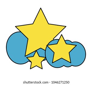 stars and cloud icon