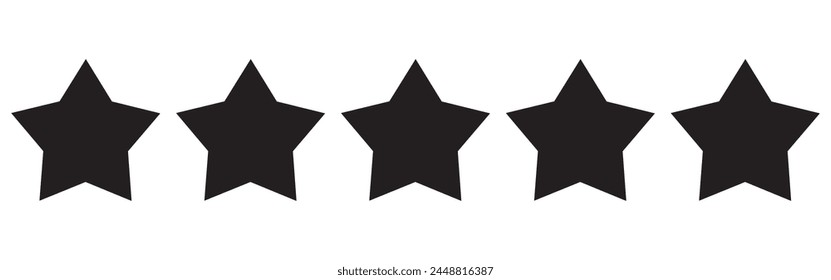 Stars collection. Star vector icons. Golden and Black set of Stars, isolated on transparent background. Star icon. Stars in modern simple flat style. Vector