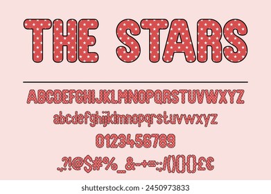 The Stars Color Font Set