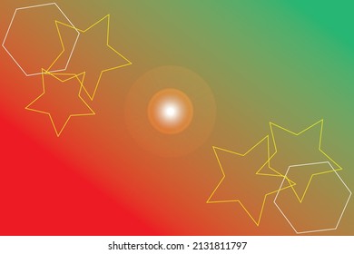 STARS AND COLOR GRADATION OF BACKGROUND COLORS