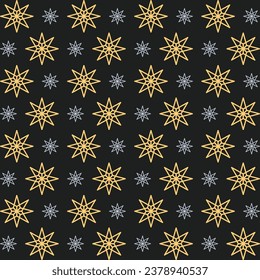 Stars colorful seamless pattern creative style art background trendy design vector illustration