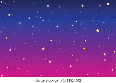 The Stars in the Colorful Sky