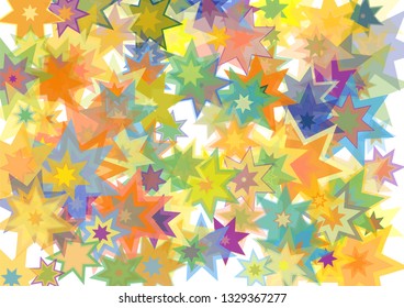 Stars colorful texture background. Vector illustration for your design.