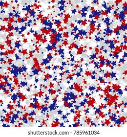 Stars confetti background. Celebration confetti decoration. Rich VIP premium design