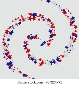 Stars confetti background. Celebration confetti decoration. Rich VIP premium design