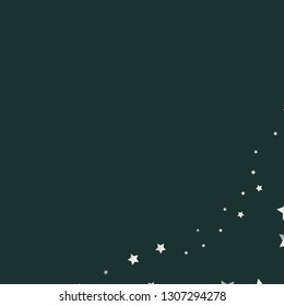 Stars confetti.  Isolated gradient celestial elements. Pearl nacre gloss. Holiday celebration luminous vector background for celebration decorations,  flyers, posters.