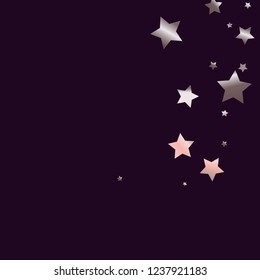 Stars confetti.  Isolated gradient stellar elements. Pink purple pearl nacre shine. Iridescent festive  celebration vector  background for celebration decorations, flyers, posters.
