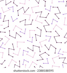 Stars Constellation Vector Seamless Background Pattern