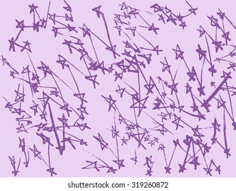 Stars constellations in Universe stylize drawing background.