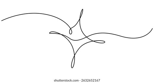 Stars Continuous Line Icon
