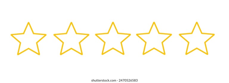 stars customer product rating review flat icon for apps and websites.