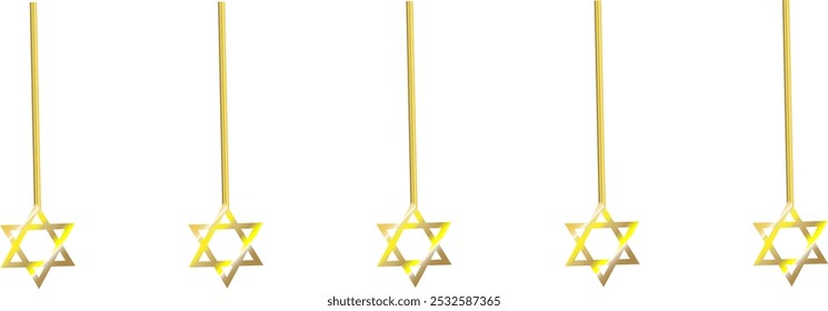 estrelas do fundo de david, hannukah