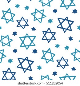 Stars of David seamless pattern