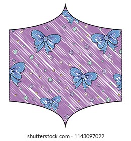 stars and decorative bows pattern