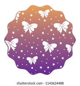 stars and decorative bows pattern