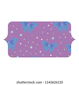 stars and decorative bows pattern