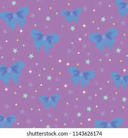 stars and decorative bows pattern