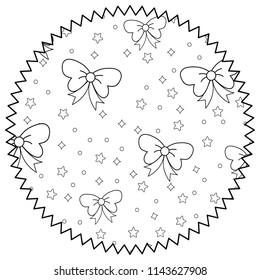 stars and decorative bows pattern
