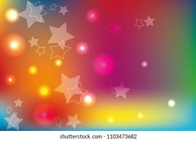 Stars design template. Vector colorful background design. Abstract rainbow color vector illustration. Star colorful modern background design. Beautiful stars background. 