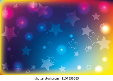 Stars design template. Vector colorful background design. Abstract rainbow color vector illustration. Star colorful modern background design. Beautiful stars background. 