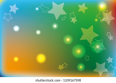 Stars design template. Vector colorful background design. Abstract rainbow color vector illustration. Star colorful modern background design. Beautiful stars background. 