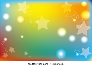 Stars design template. Vector colorful background design. Abstract rainbow color vector illustration. Star colorful modern background design. Beautiful stars background. 