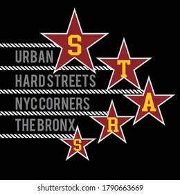 stars design typography,vector illustration for print