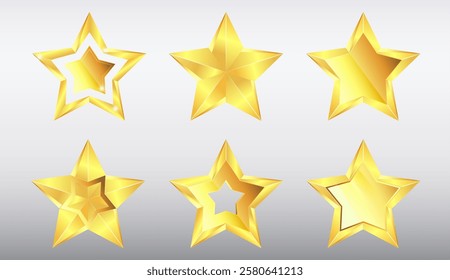 Stars with diferent forms and colors 