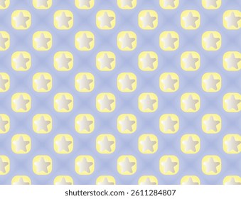 Stars in different shapes and forms. Merry Christmas and New Year seamless vector pattern. Colorful background
