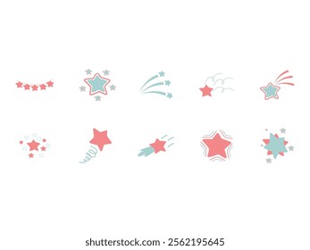 Stars Doodle Handdrawn Element Set