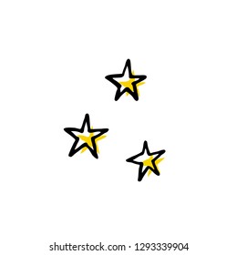 stars doodle icon