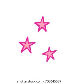 stars doodle icon