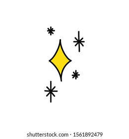 stars doodle icon, vector illustration