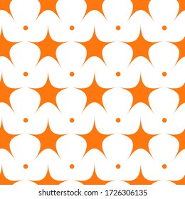 stars and dots geometrical seamless pattern