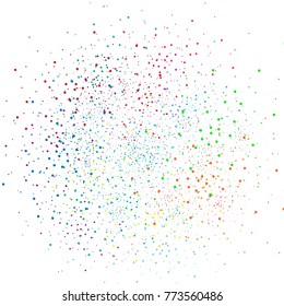 Stars dust scattered glitter colorful in galaxy on white abstract background