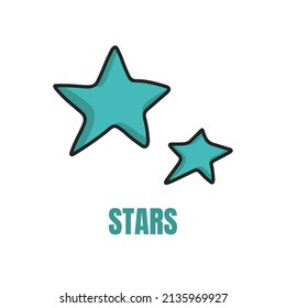 stars education icon vector shape. graduate theme for school and university study