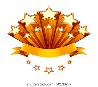 Stars emblem, vector