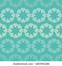 Stars. Ethnic boho seamless pattern. Lace. Embroidery on fabric. Patchwork texture. Weaving. Traditional ornament. Tribal pattern. Folk motif. Can be used for wallpaper, textile, wrapping, web.