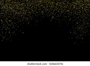 Stars fade textured, starry falling down scatter glitter golden shiny space and galaxy concept abstract background