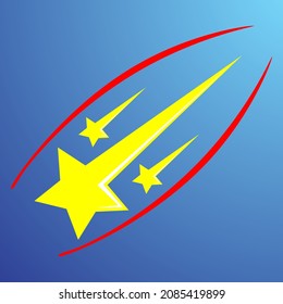 Stars fall very fast from space