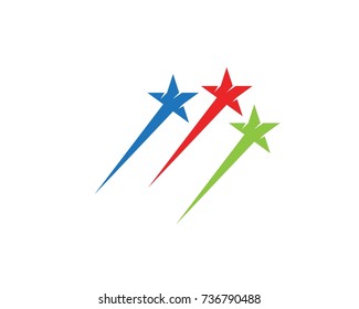 Stars faster logo design template