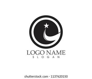 Stars faster logo template vector icons