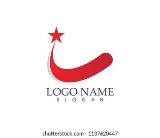 Stars faster logo template vector icons