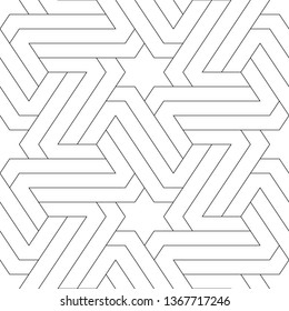 Stars, figures ornament.Star, polygonal shapes wallpaper. Ethnic backdrop. Folk background. Mosaics motif. Digital paper, abstract. Seamless pattern. Vector.